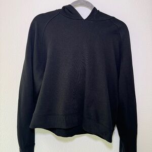 All Black  Cotton  Terrie hoodie by Outdoor Voices